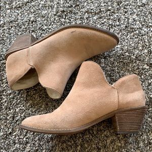 designer professional pastel pink booties